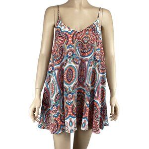 Show Me‎ Your Mumu Mini Dress Size Small Boho Paisley Print Flowy Tank
